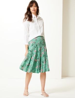 JERSEY FLARE SKIRT