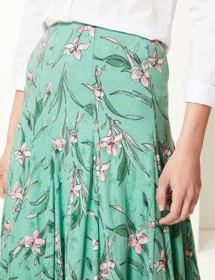 Jersey flare clearance skirt