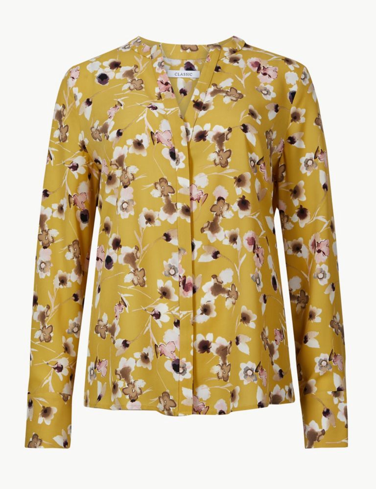 Floral Print Long Sleeve Blouse 2 of 4