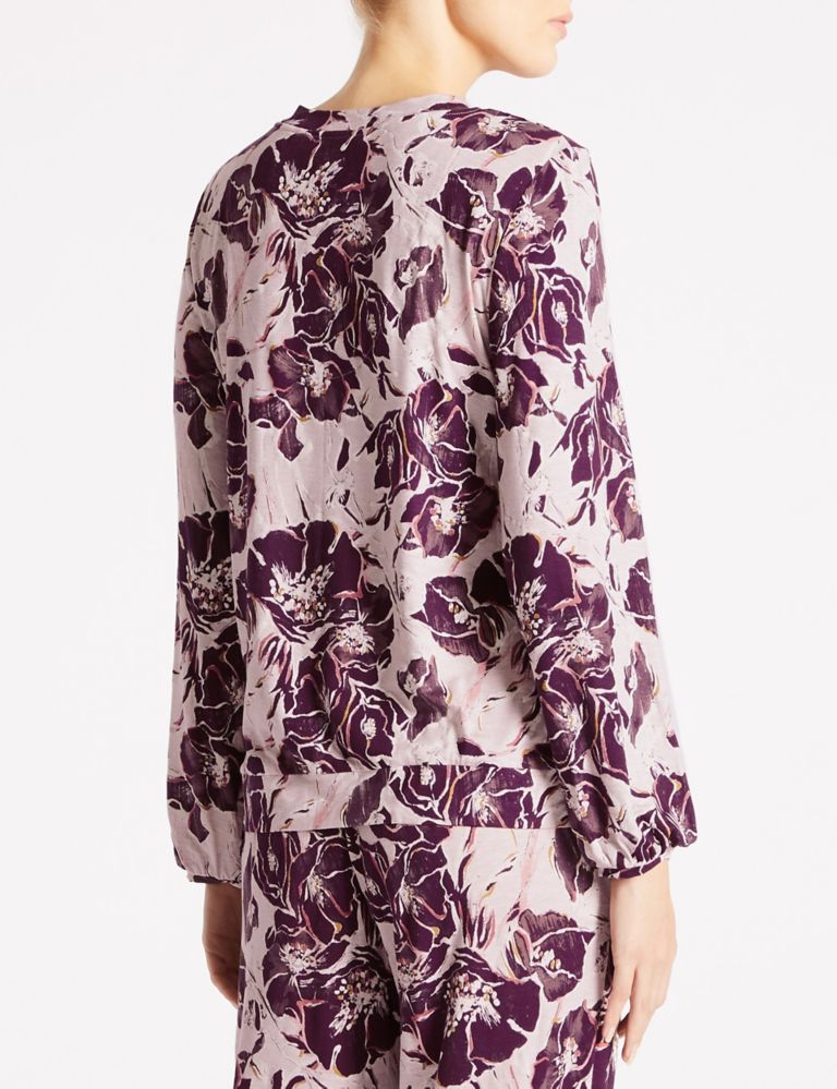 Floral Print Long Sleeve Pyjama Top 3 of 6