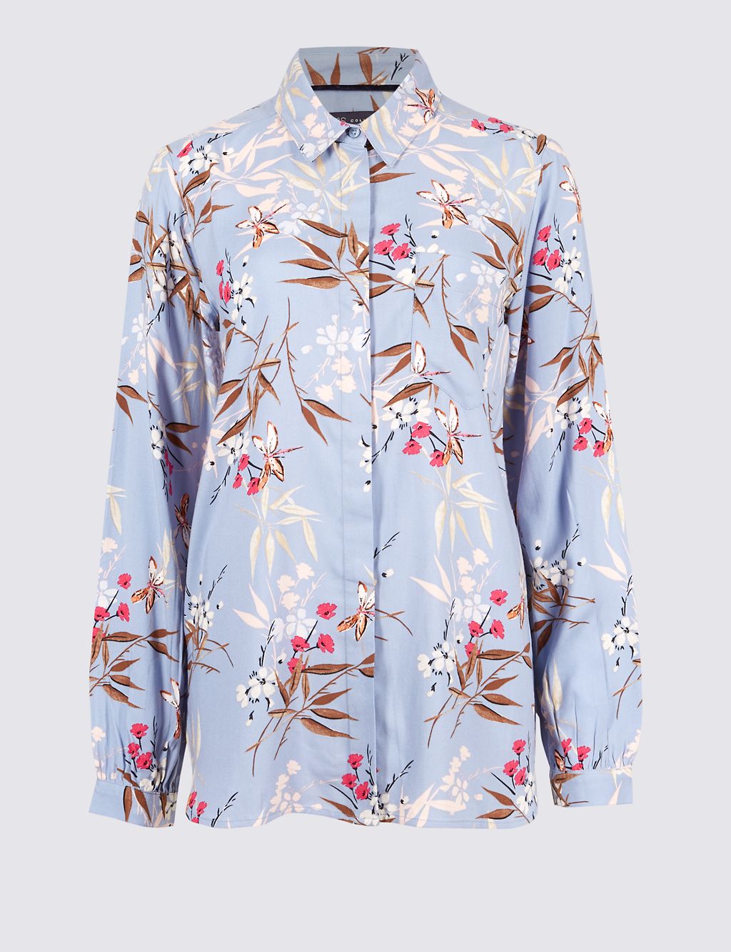 Floral Print Long Sleeve Shirt 1 of 4