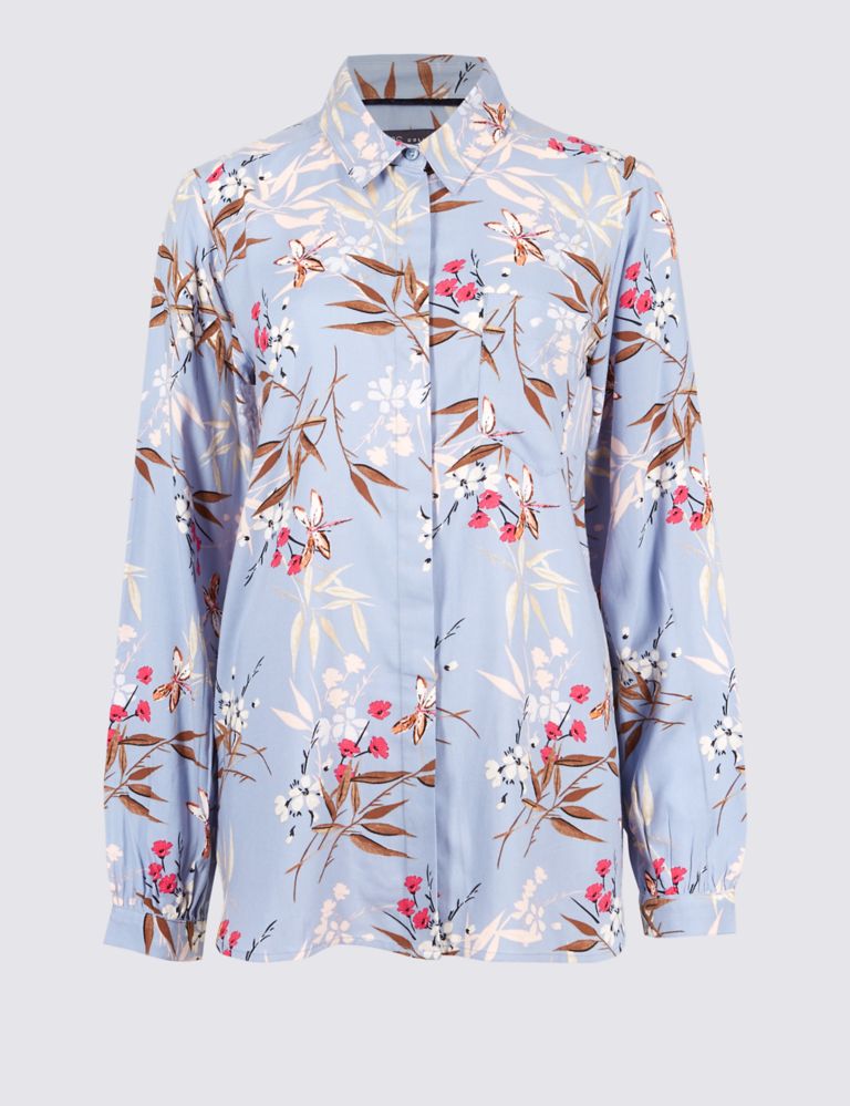 Floral Print Long Sleeve Shirt 2 of 4