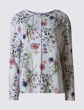Floral Print Long Sleeve Sweatshirt Image 2 of 4
