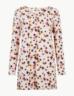Floral Print Long Sleeve Tunic Image 2 of 4