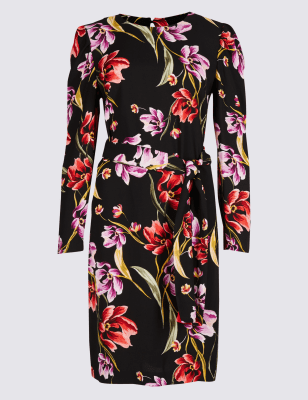 marks and spencer tunic midi dress