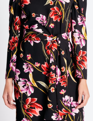 marks and spencer tunic midi dress