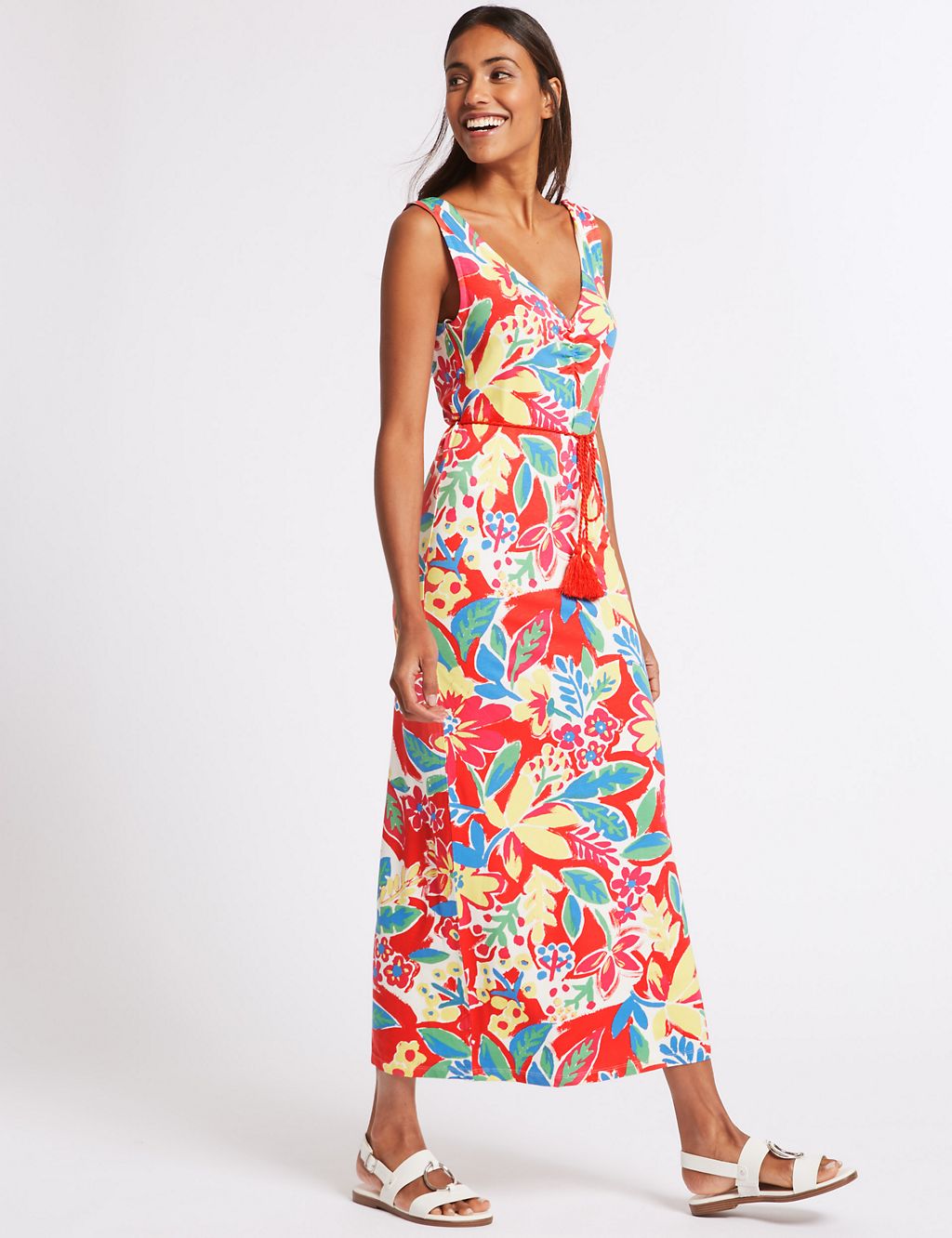 Floral Print Maxi Dress 3 of 6