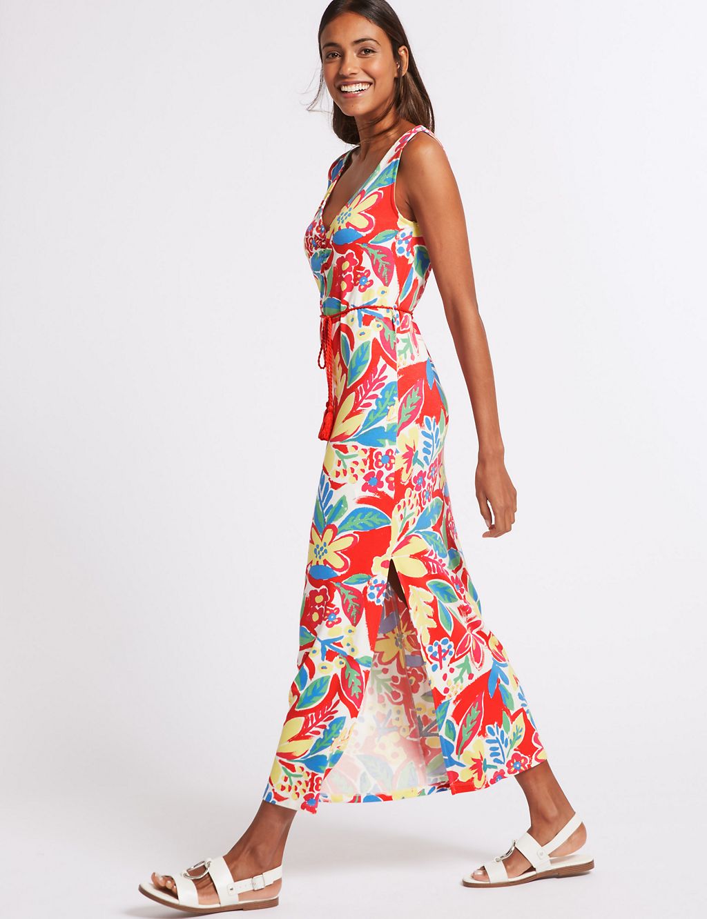 Floral Print Maxi Dress 4 of 6
