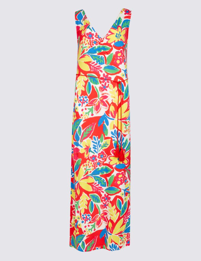 Floral Print Maxi Dress 2 of 6