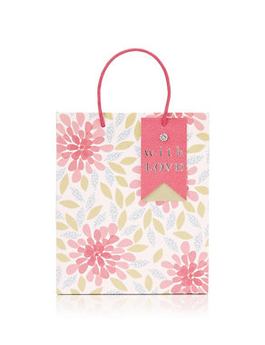 Floral Print Medium Gift Bag Image 2 of 3
