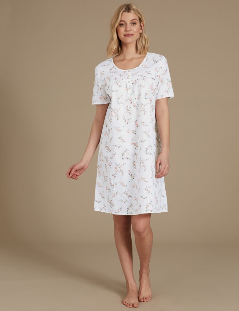 Floral Print Nightdress 1 of 3