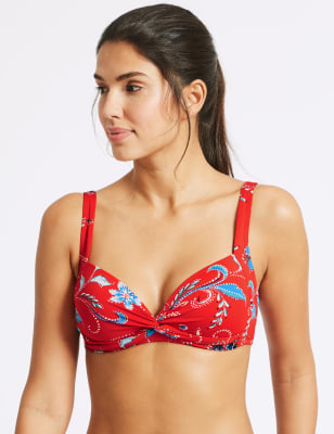 m&s red swimsuit