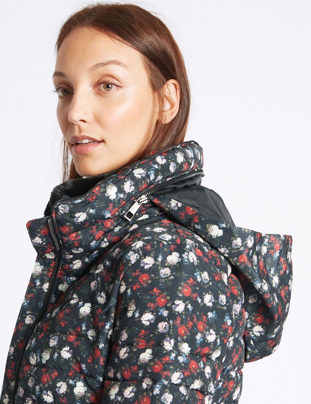 Floral Print Padded Jacket with Stormwear™ 5 of 6
