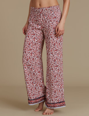 Floral Print Palazzo Pyjama Bottoms | M&S Collection | M&S