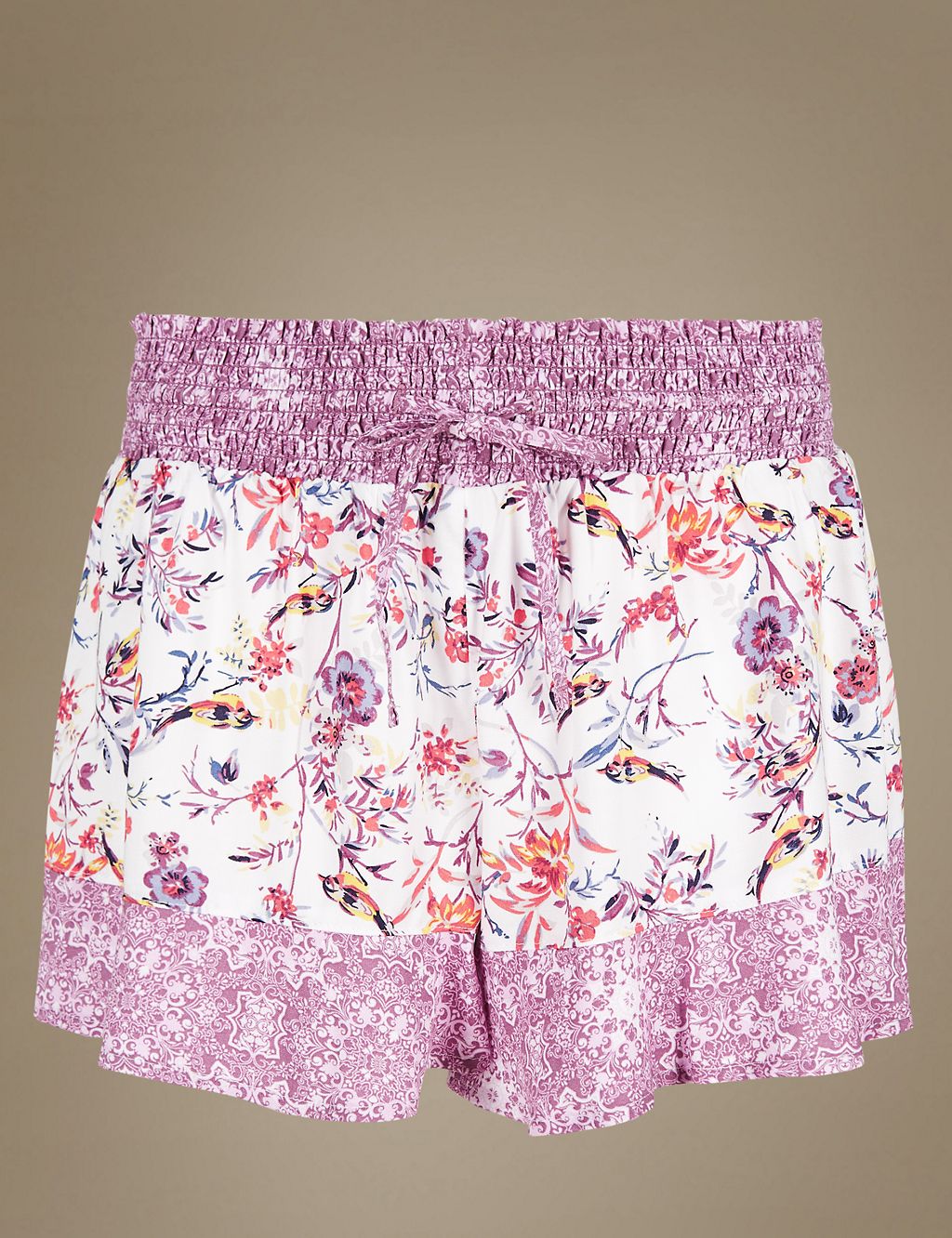 Floral Print Pyjama Shorts 1 of 4
