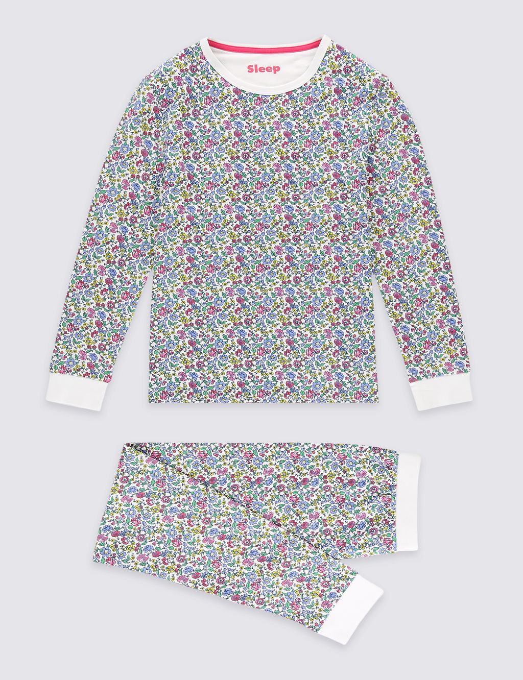 Floral Print Pyjamas (1-16 Years) 1 of 6