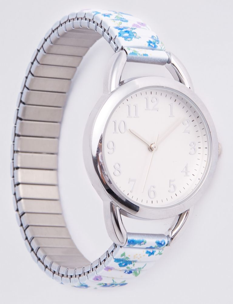 Floral Print Round Face Expander Watch 3 of 4