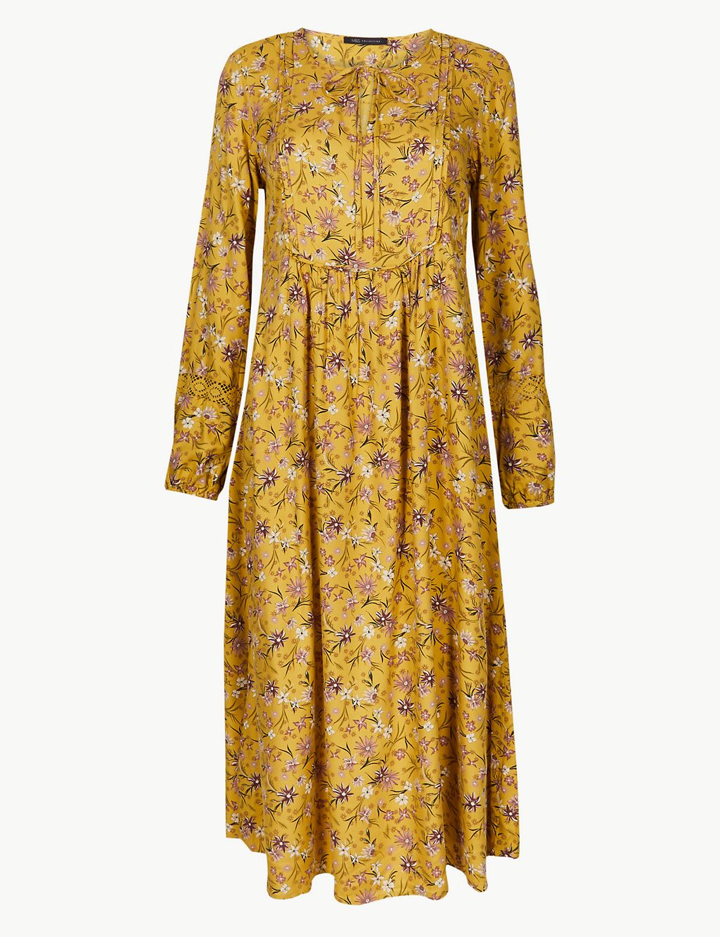 Floral Print Round Neck Relaxed Dress 1 of 4