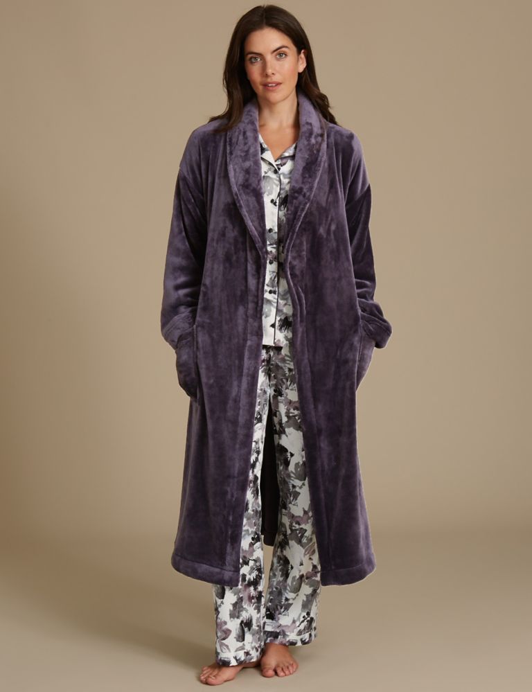 Floral Print Satin Long Sleeve Pyjama Set 4 of 6