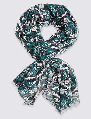 Floral Print Scarf Image 2 of 4