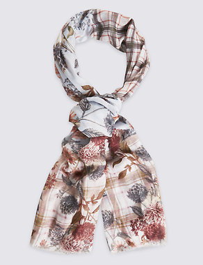 Floral Print Scarf Image 2 of 3