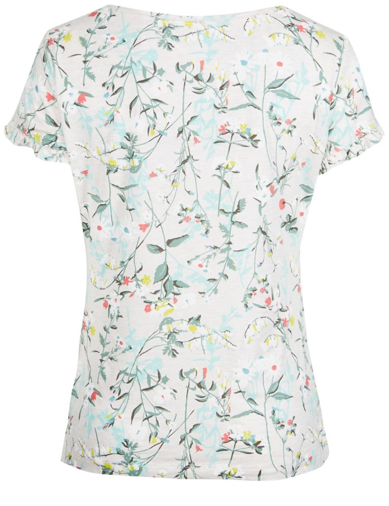 Floral Print Short Sleeve Pyjama Top 6 of 6