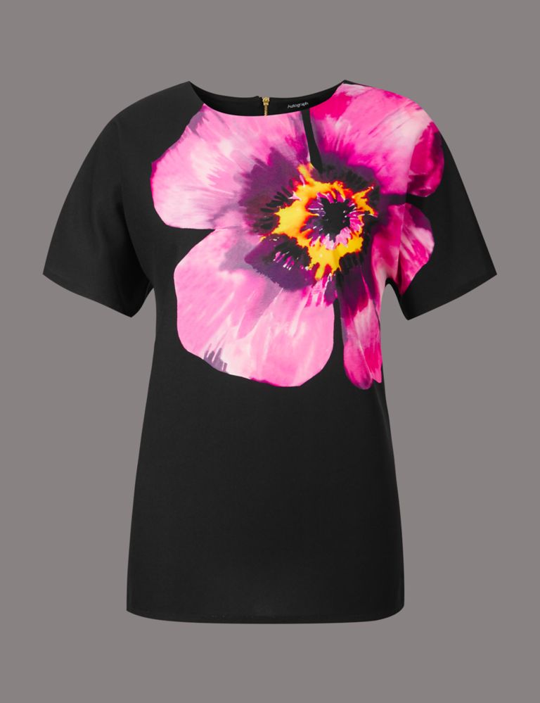 Floral Print Short Sleeve T-Shirt 2 of 5