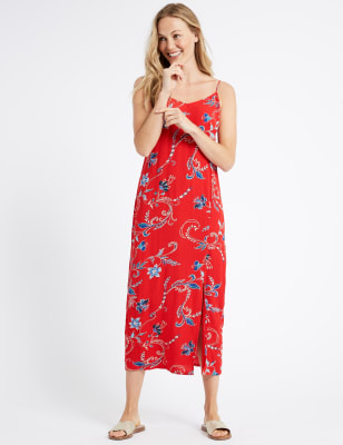 Floral print 2024 slip dress