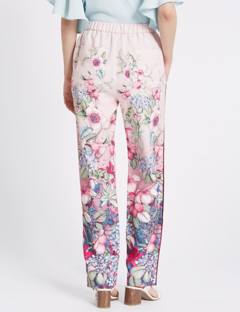 Floral Print Straight Leg Trousers 4 of 6