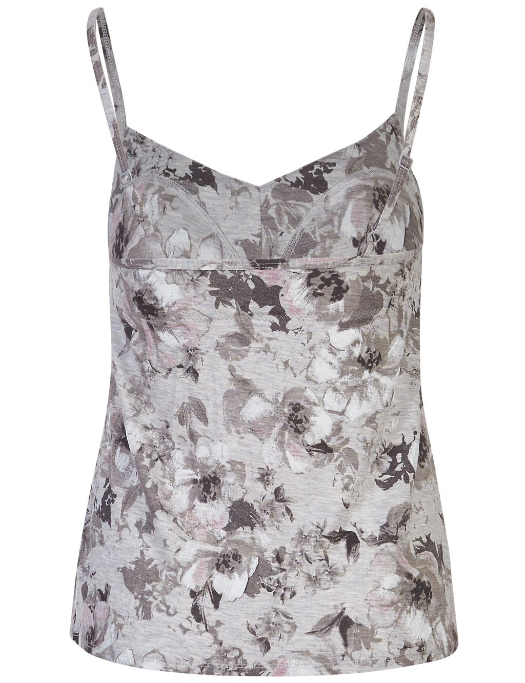 Floral Print Strappy Camisole Pyjama Top 6 of 6