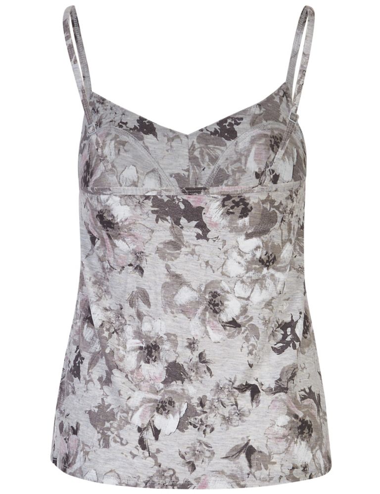 Floral Print Strappy Camisole Pyjama Top 6 of 6