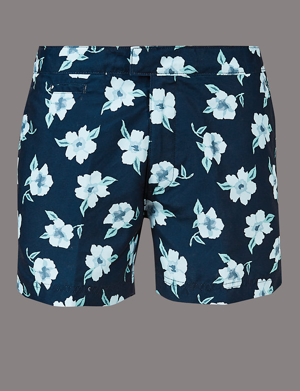 Floral Print Swim Shorts Image 1 of 1