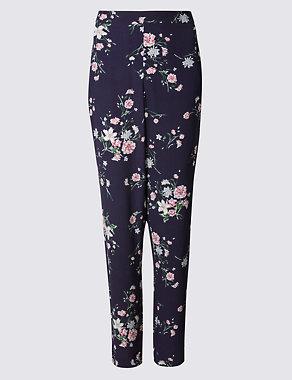 Floral Print Tapered Leg Trousers Image 2 of 6