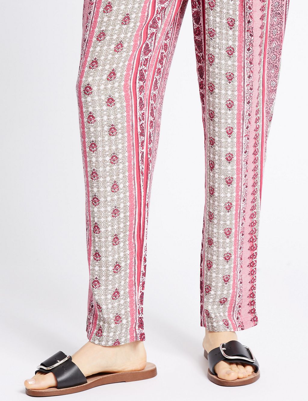 Floral Print Tapered Leg Trousers 6 of 6