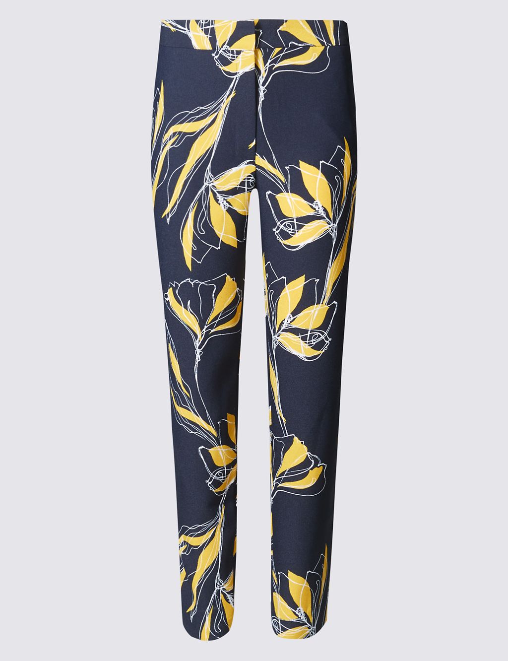 Floral Print Tapered Leg Trousers 1 of 3