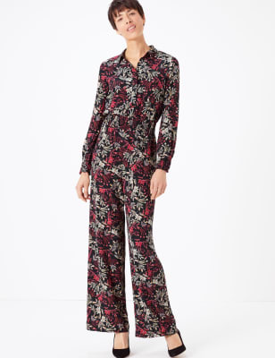 m&s floral jumpsuit