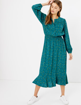 m&s midi dress