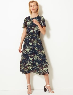 m&s ladies midi dresses