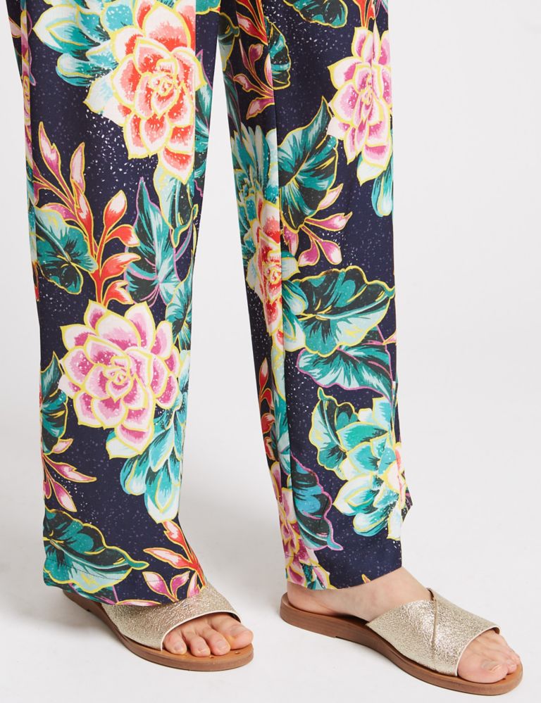 Floral Print Wide Leg Trousers 6 of 7