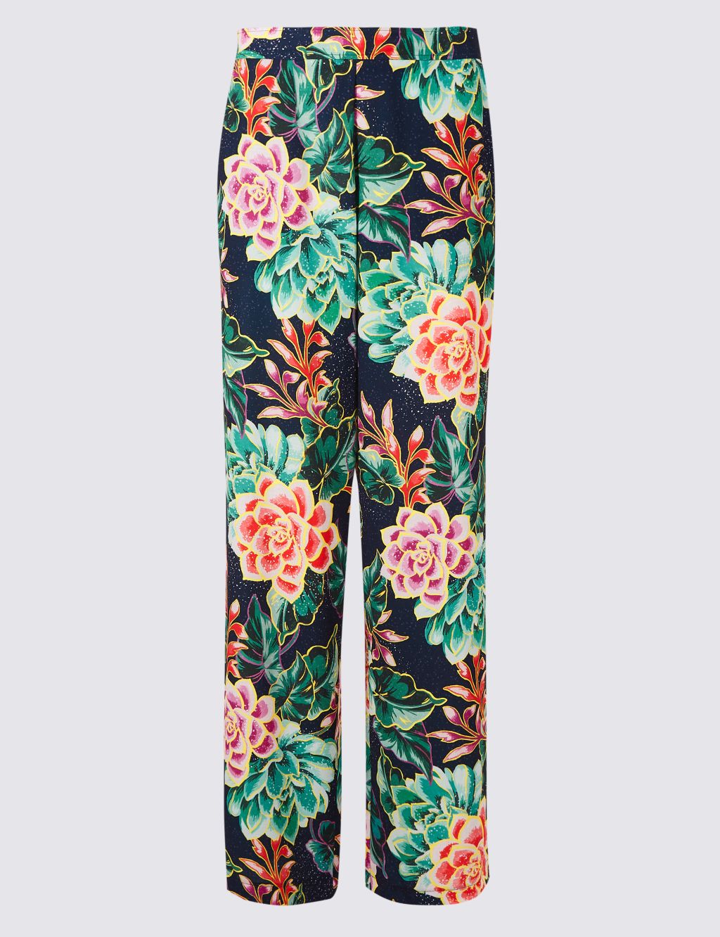 Floral Print Wide Leg Trousers 1 of 7