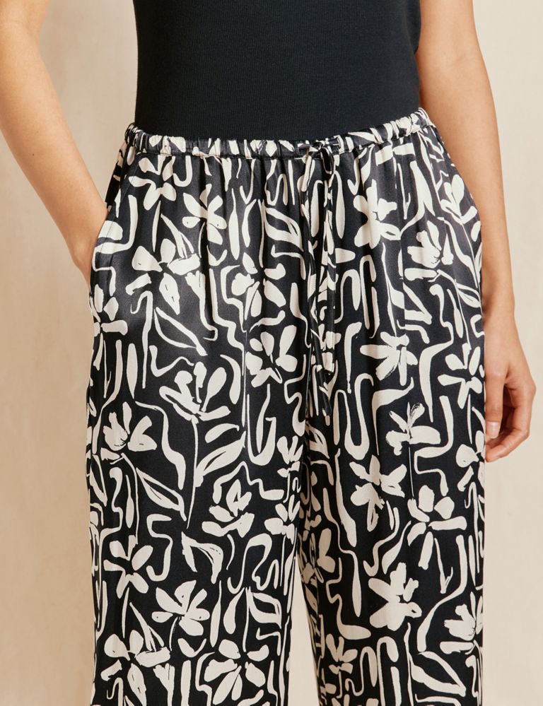 Floral Print Wide Leg Trousers 4 of 4