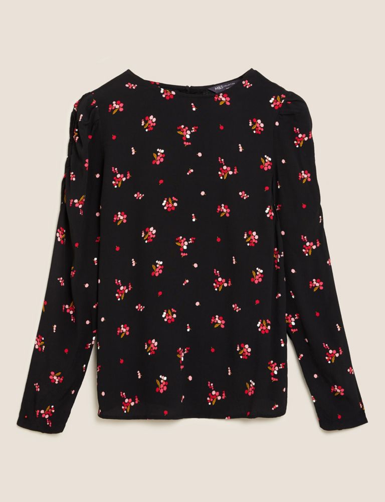 Floral Puff Sleeve Blouse 1 of 1