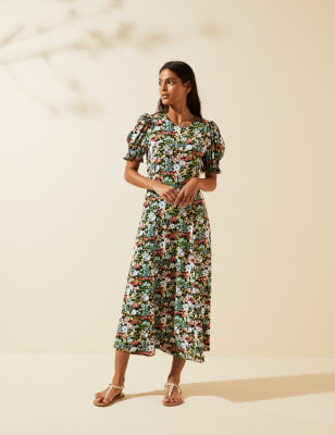 Midi length 2025 tea dresses