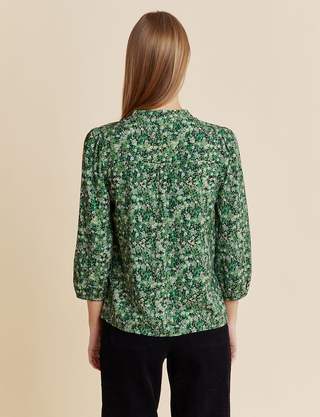 Floral Round Neck Blouse 2 of 4