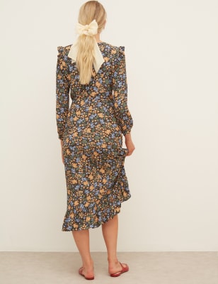 marks and spencer animal print tea dress
