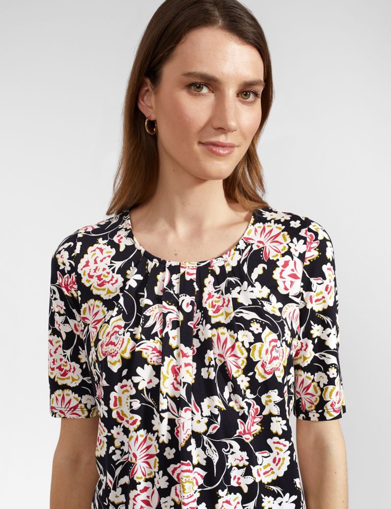 Floral Round Neck Top 4 of 6