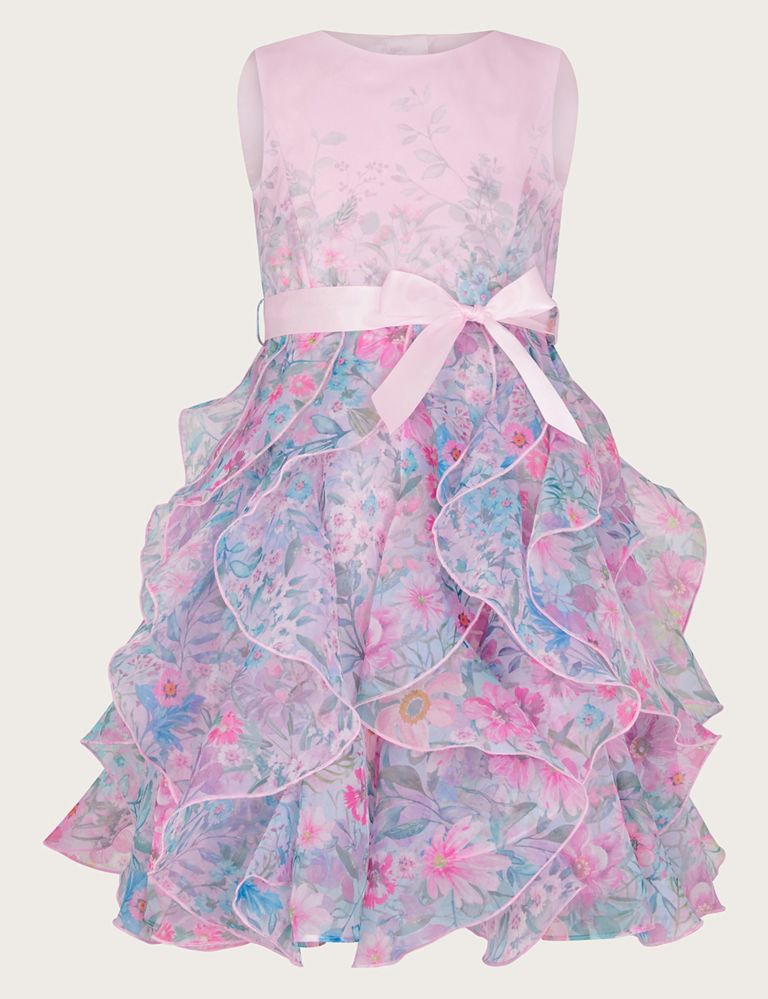 Floral Ruffle Occasion Dress (3-15 Yrs) 1 of 3