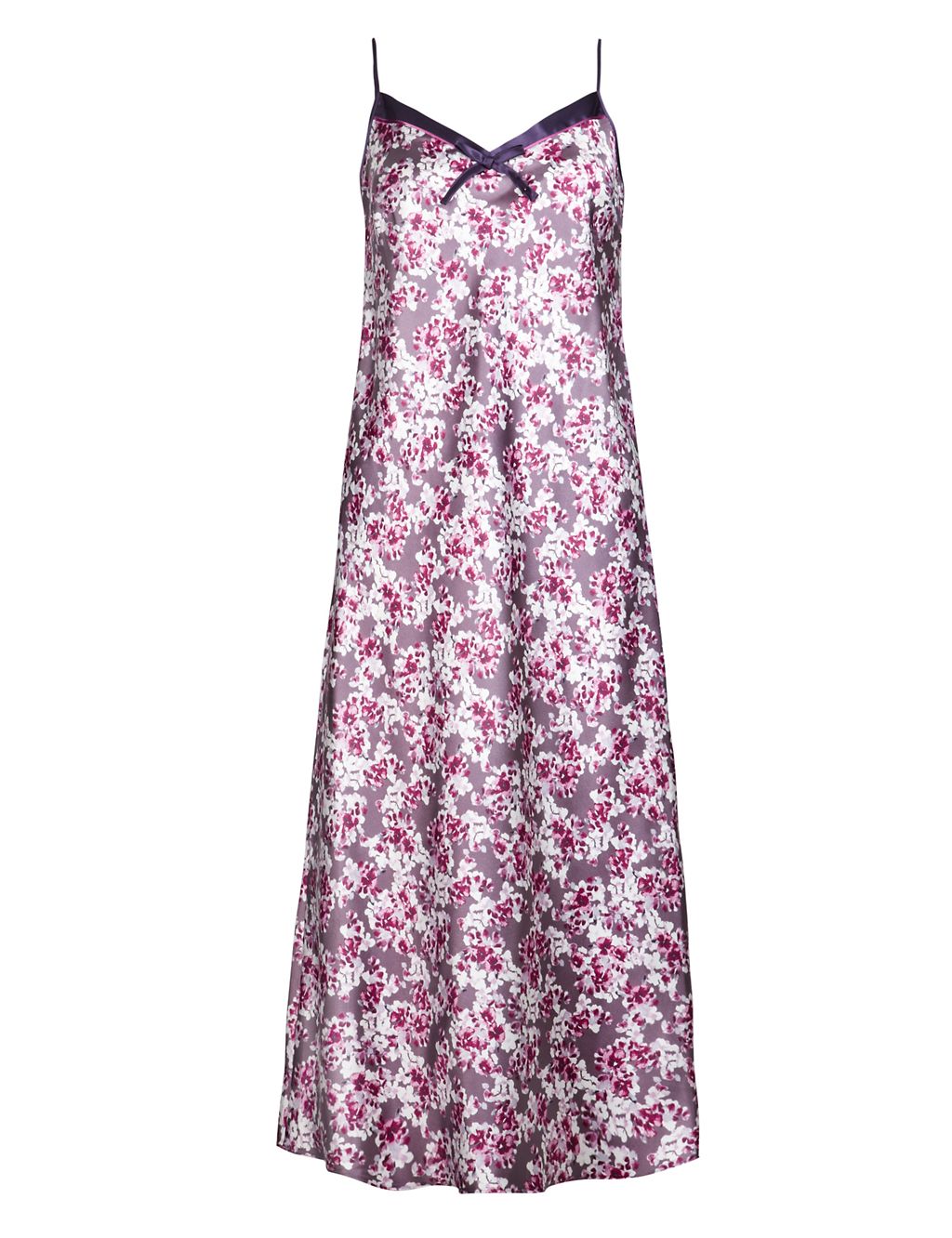 Floral Satin Long Nightdress 4 of 5