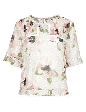 Floral Shell Top Image 2 of 5
