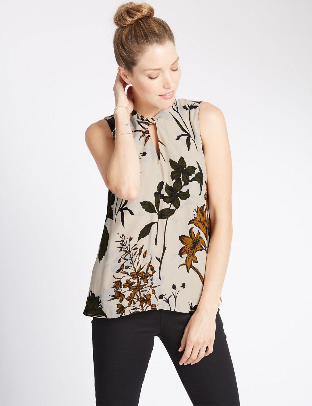 Floral Shell Top 3 of 4